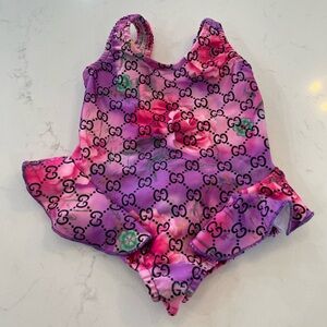 Gucci Kids One Piece in Pink and Purple